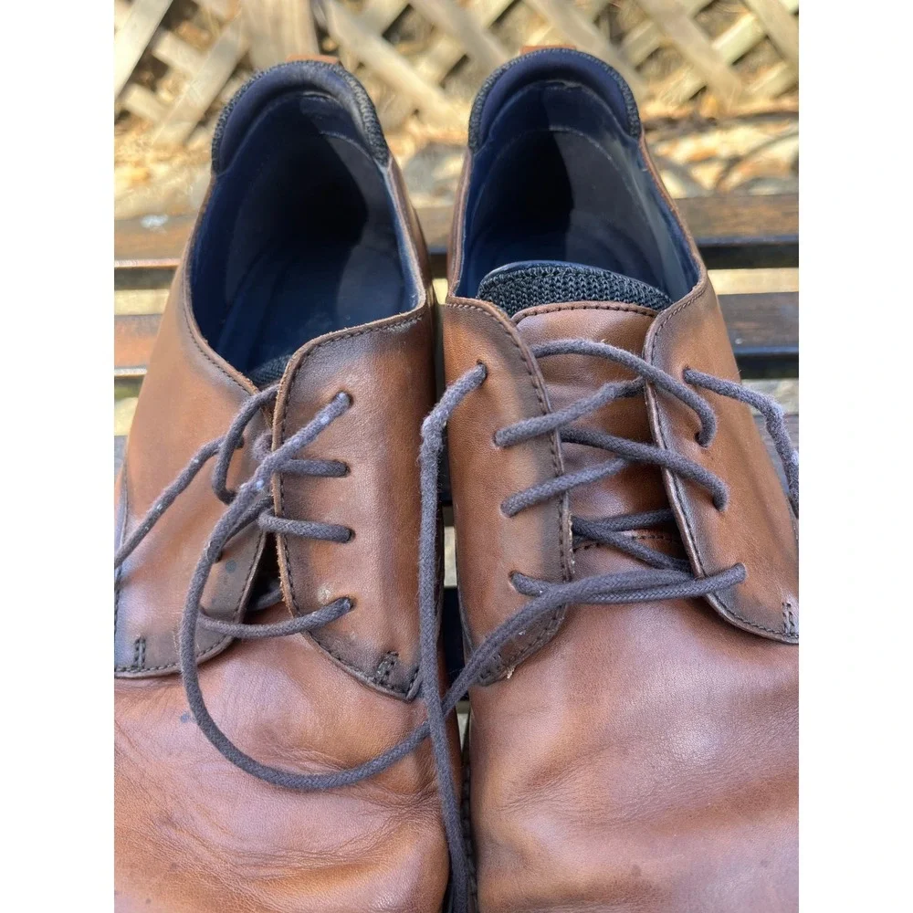 Cole Haan Mens‎ Leather Dress Shoes, Lace Up Oxfords - Size 13M